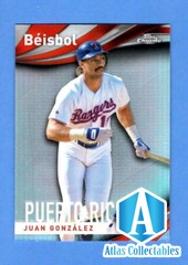 2021 Topps Chrome Beisbol Refractor #B-14 Juan Gonzalez NM-MT Rangers